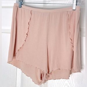 Tommy John Lounge Lettuce Hem Shorts Sz M